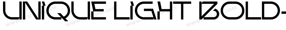 Unique Light BOLD字体转换